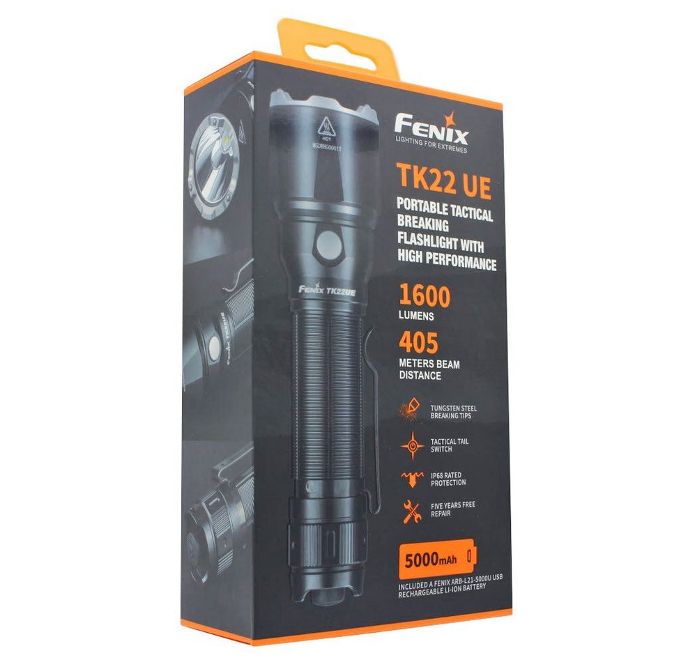 Fenix LED Taschenlampe Fenix TK22UE LED Taschenlampe 1600 Lumen inklusive Akku 5Ah mit USB-C Fenix LED Taschenlampe Fenix TK22UE LED Taschenlampe 1600 Lumen inklusive Akku 5Ah mit USB-C von Fenix