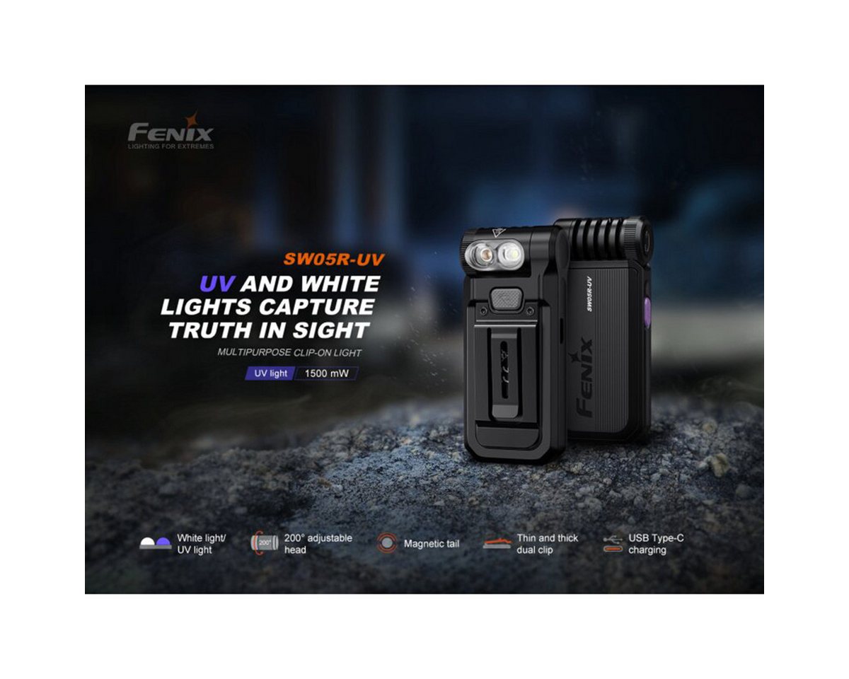 Fenix LED Taschenlampe SW05R-UV 150 Lumen - LED-Taschenlampe mit Clip Grün Fenix LED Taschenlampe SW05R-UV 150 Lumen - LED-Taschenlampe mit Clip Grün von Fenix