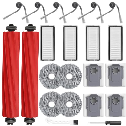 22 Stück Zubehörset für Roborock QV 35S / QV 35A Saugroboter mit 2 Hauptbürste 4 Wischtücher 4 HEPA Filter 4 Staubbeutel 6 Seitenbürsten 1 Reinigungsbürste 1 Schraubenzieher 22 Stück Zubehörset für Roborock QV 35S / QV 35A Saugroboter mit 2 Hauptbürste 4 Wischtücher 4 HEPA Filter 4 Staubbeutel 6 Seitenbürsten 1 Reinigungsbürste 1 Schraubenzieher von Fenkabs