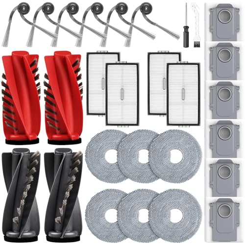 28 Stück Zubehörset für Roborock Saros 10R Saugroboter mit 2 Paar Hauptbürsten 6 Wischtücher 4 Filtern 6 Staubbeuteln 6 Seitenbürsten 1 Reinigungsbürste 1 Schraubendreher 28 Stück Zubehörset für Roborock Saros 10R Saugroboter mit 2 Paar Hauptbürsten 6 Wischtücher 4 Filtern 6 Staubbeuteln 6 Seitenbürsten 1 Reinigungsbürste 1 Schraubendreher von Fenkabs