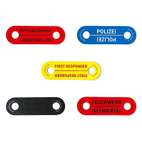 DoorJamm Türblocker Türstopper für Feuerwehr, Rettungsdienst, Polizei und First Responder Einheiten (Blanko (schwarz)) von Fenomed
