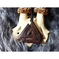 Valknut Aus Holz Gefertigt von Fenrisshop