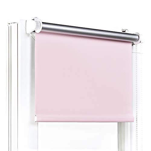 Fenster DEKOR - Rollos Für Fenster Ohne Bohren Bleich rosa - Verdunkelungsrollo B50 x H120 cm - Klemmrollo Verdunkelung - Fensterrollo Für Balkontüren - Verdunklungsrollo Leicht Zu Installieren Fenster DEKOR - Rollos Für Fenster Ohne Bohren Bleich rosa - Verdunkelungsrollo B50 x H120 cm - Klemmrollo Verdunkelung - Fensterrollo Für Balkontüren - Verdunklungsrollo Leicht Zu Installieren von Fenster DEKOR