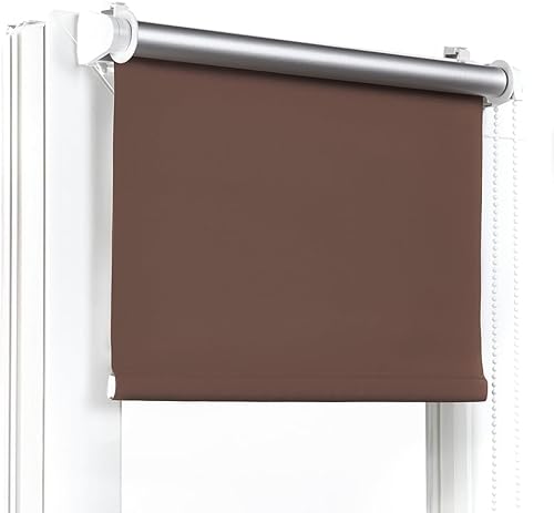 Fenster DEKOR - Rollos Für Fenster Ohne Bohren Braun - Verdunkelungsrollo B115 x H120 cm - Klemmrollo Verdunkelung - Fensterrollo Für Balkontüren - Verdunklungsrollo Leicht Zu Installieren Fenster DEKOR - Rollos Für Fenster Ohne Bohren Braun - Verdunkelungsrollo B115 x H120 cm - Klemmrollo Verdunkelung - Fensterrollo Für Balkontüren - Verdunklungsrollo Leicht Zu Installieren von Fenster DEKOR