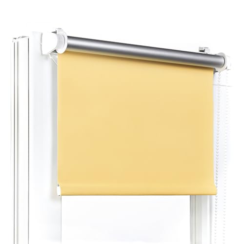 Fenster DEKOR - Rollos Für Fenster Ohne Bohren Gelb - Verdunkelungsrollo B75 x H150 cm - Klemmrollo Verdunkelung - Fensterrollo Für Balkontüren - Verdunklungsrollo Leicht Zu Installieren - Klemmfix Fenster DEKOR - Rollos Für Fenster Ohne Bohren Gelb - Verdunkelungsrollo B75 x H150 cm - Klemmrollo Verdunkelung - Fensterrollo Für Balkontüren - Verdunklungsrollo Leicht Zu Installieren - Klemmfix von Fenster DEKOR