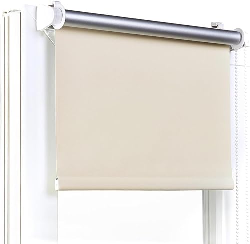 Fenster DEKOR - Rollos Für Fenster Ohne Bohren Ecru - Verdunkelungsrollo B120 x H150 cm - Klemmrollo Verdunkelung - Fensterrollo Für Balkontüren - Verdunklungsrollo Leicht Zu Installieren - Klemmfix Fenster DEKOR - Rollos Für Fenster Ohne Bohren Ecru - Verdunkelungsrollo B120 x H150 cm - Klemmrollo Verdunkelung - Fensterrollo Für Balkontüren - Verdunklungsrollo Leicht Zu Installieren - Klemmfix von Fenster DEKOR