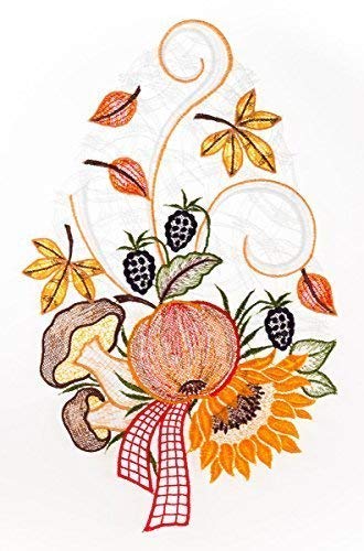 Fensterbild Herbstblumen farbig 21 x 34 cm aus Plauener Spitze Fensterdeko Fensterschmuck Bilder Handarbeit Deko Fenster Fensterbild Herbstblumen farbig 21 x 34 cm aus Plauener Spitze Fensterdeko Fensterschmuck Bilder Handarbeit Deko Fenster von Fensterdekoration