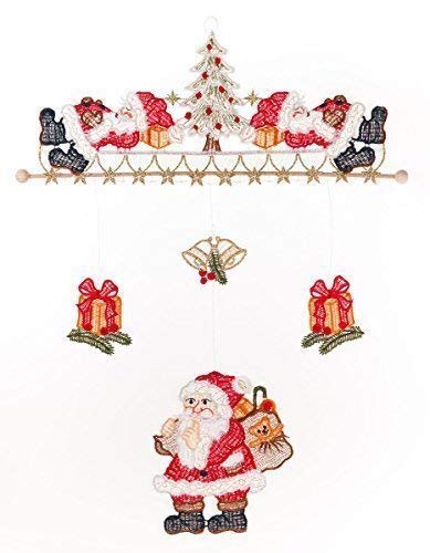 Fensterbild Windspiel Weihnachtsmann farbig 28 x 38 cm aus Plauener Spitze Fensterdeko Fensterschmuck Bilder Handarbeit Deko Fenster Fensterbild Windspiel Weihnachtsmann farbig 28 x 38 cm aus Plauener Spitze Fensterdeko Fensterschmuck Bilder Handarbeit Deko Fenster von Fensterdekoration