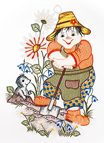 Fensterbild Gärtner farbig 22 x 30 cm aus Plauener Spitze Fensterdeko Fensterschmuck Bilder Handarbeit Deko Fenster Fensterbild Gärtner farbig 22 x 30 cm aus Plauener Spitze Fensterdeko Fensterschmuck Bilder Handarbeit Deko Fenster von Fensterdekoration