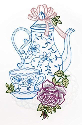 Fensterbild Kaffeeservice farbig 21 x 31 cm aus Plauener Spitze Fensterdeko Fensterschmuck Bilder Handarbeit Deko Fenster Fensterbild Kaffeeservice farbig 21 x 31 cm aus Plauener Spitze Fensterdeko Fensterschmuck Bilder Handarbeit Deko Fenster von Fensterdekoration