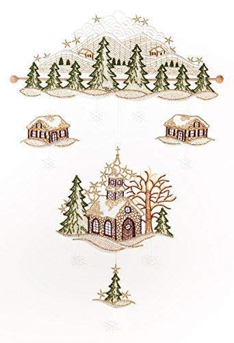 Fensterbild Kirche Windspiel Fensterschmuck Fensterdeko Bilder Deko von Fensterdekoration