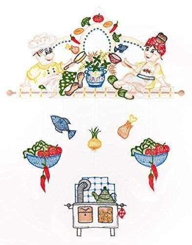 Fensterbild Windspiel Koch & Köchin farbig 26 x 31 cm aus Plauener Spitze Fensterdeko Fensterschmuck Bilder Handarbeit Deko Fenster Fensterbild Windspiel Koch & Köchin farbig 26 x 31 cm aus Plauener Spitze Fensterdeko Fensterschmuck Bilder Handarbeit Deko Fenster von Fensterdekoration
