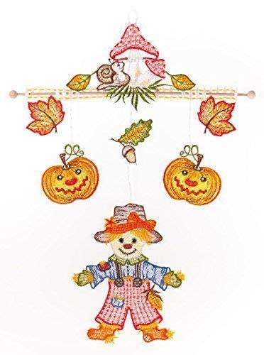 Fensterbild Windspiel Vogelscheuche farbig 24 x 38 cm aus Plauener Spitze Fensterdeko Fensterschmuck Bilder Handarbeit Deko Fenster Fensterbild Windspiel Vogelscheuche farbig 24 x 38 cm aus Plauener Spitze Fensterdeko Fensterschmuck Bilder Handarbeit Deko Fenster von Fensterdekoration