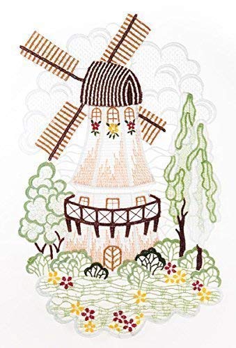 Fensterbild Windmühle farbig 18 x 29 cm aus Plauener Spitze Fensterdeko Fensterschmuck Bilder Handarbeit Deko Fenster Fensterbild Windmühle farbig 18 x 29 cm aus Plauener Spitze Fensterdeko Fensterschmuck Bilder Handarbeit Deko Fenster von Fensterdekoration