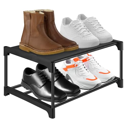 Fentar Schuhregal Platzsparend, 4-stufige Verstellbare Schuhregal Schmal, Stabile Metall Schuhablage mit Dicken Stahlrohr, Klein Shoe Rack Schuhständer Schuhaufbewahrung für Flur Schlafzimmer Camping Fentar Schuhregal Platzsparend, 4-stufige Verstellbare Schuhregal Schmal, Stabile Metall Schuhablage mit Dicken Stahlrohr, Klein Shoe Rack Schuhständer Schuhaufbewahrung für Flur Schlafzimmer Camping von Fentar