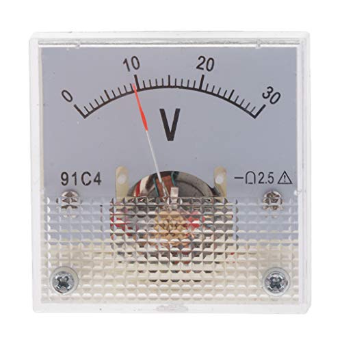 Fenteer Analoge Gleichstrom Voltmeter Voltmeter Anzeige, 0-30V von Fenteer