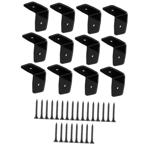 Fenteer 12 Stück Sparrenhalterungen aus verzinktem, Pergola-Hardware, Sparrenklammern, Winkelcodehalter, Eckstreben für Holzpergola, 1.5x1.97in von Fenteer