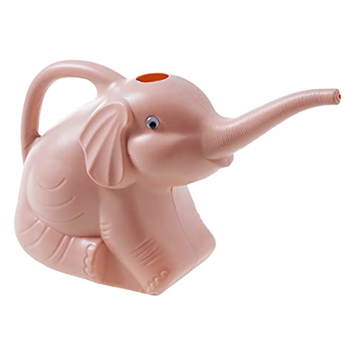 Fenteer 2 Liter Blumengießkanne Elefant Gartengießkanne Modern Gießkanne Kleine Dekogießkannen für Innen- und Außenbereich 30x12x18cm - Rosa von Fenteer