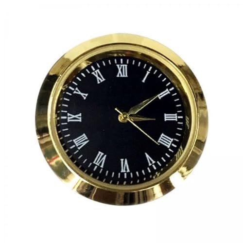 Fenteer 2X Runder Uhreneinsatz mit Weißen Römischen Ziffern, Passend für Durchmesser von 1–3/8 Zoll Loch für Uhrenteile von Fenteer