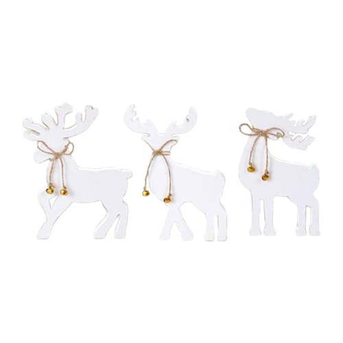 Fenteer 3-teiliges Rentier-Weihnachtsschmuck-Set, stehend, Dekoration, Tischdekoration, Elch-Ornament für Büro, Schreibtisch, Schlafzimmer, Bücherregal Fenteer 3-teiliges Rentier-Weihnachtsschmuck-Set, stehend, Dekoration, Tischdekoration, Elch-Ornament für Büro, Schreibtisch, Schlafzimmer, Bücherregal von Fenteer