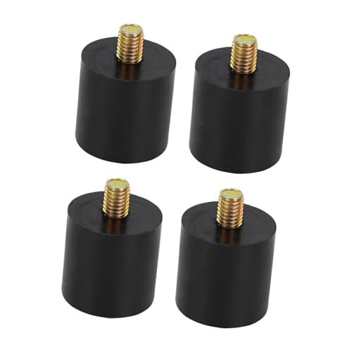 Fenteer 4 Stück Gummibolzen Stoßdämpfer Zylindrische M8 Gewindebolzen Vibrationsisolatoren für Pumpen Motoren Instrumente, 3cmx3cm Fenteer 4 Stück Gummibolzen Stoßdämpfer Zylindrische M8 Gewindebolzen Vibrationsisolatoren für Pumpen Motoren Instrumente, 3cmx3cm von Fenteer