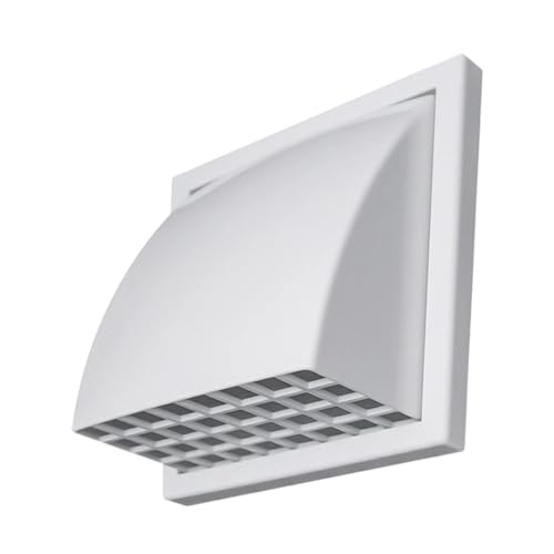 Fenteer Ablufthaube, Wandlüftungsabdeckung, einfache Installation, Lüftungsgitter-Abluftkappe für Badezimmerwäschereien im Freien, 100mm von Fenteer