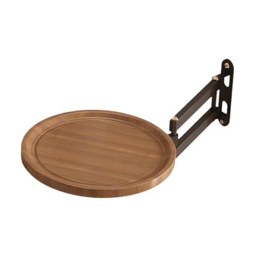 Fenteer An der montierter, klappbarer Beistelltisch, drehbares Regal, Heimdekoration, minimalistisches Nachttisch-Aufbewahrungsregal, Regal für Café, Fenteer An der montierter, klappbarer Beistelltisch, drehbares Regal, Heimdekoration, minimalistisches Nachttisch-Aufbewahrungsregal, Regal für Café, von Fenteer