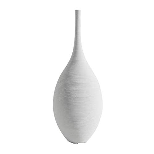 Fenteer Dekorative Vase, Kleine/Hoch Keramik Nordic Einfache Blume Zweige Vase für Tabletop Decor, Zen Natürliche Thema Blume Vase Wohnzimmer - Weiß B von Fenteer