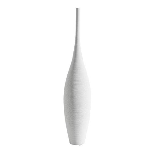 Fenteer Dekorative Vase, Kleine/Hoch Keramik Nordic Einfache Blume Zweige Vase für Tabletop Decor, Zen Natürliche Thema Blume Vase Wohnzimmer - Weiß C von Fenteer