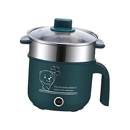 Fenteer Edelstahl Mini Hot Pot Nonstick 1.8L Küche, mit Dampfgarer Grün von Fenteer