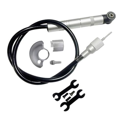 Fenteer Elektrischer Schleiftransferkopfteil, kleiner gebogener Schaft, hochwertiger, komfortabler Griff, flexibler Schaft, Verlängerungskabel für Metallholz, Style E von Fenteer