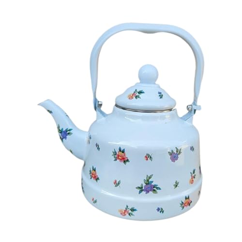 Fenteer Emaille Tea Blumenwasserkessel Geschenk 85 Unzen tragbar mit Dekorationsteekann Fenteer Emaille Tea Blumenwasserkessel Geschenk 85 Unzen tragbar mit Dekorationsteekann von Fenteer