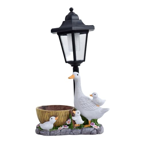 Fenteer Gartenstatue für draußen, Tierfigur mit Solarlaterne, Geschenk, Basteln, stilvolle Figur, Harzskulptur für Garten, Rasen, Terrasse Fenteer Gartenstatue für draußen, Tierfigur mit Solarlaterne, Geschenk, Basteln, stilvolle Figur, Harzskulptur für Garten, Rasen, Terrasse von Fenteer