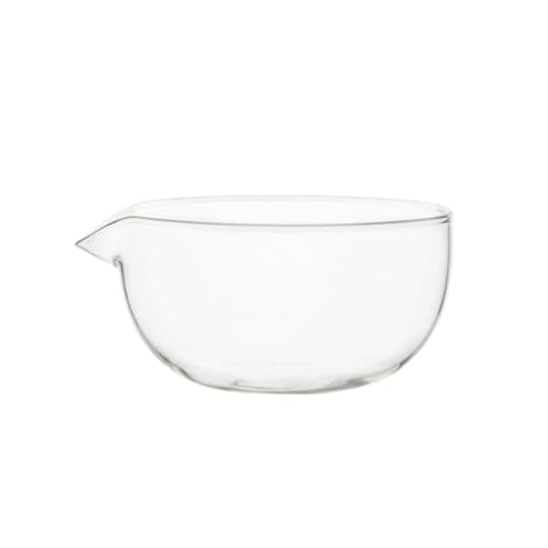 Fenteer Glass Matcha Bowl Matcha -Mixer mit gießen Ausguss einfach sauberer japanischer Stil Chawan Tea Bowl für Teebüro Küche Home Obst, 190ml von Fenteer