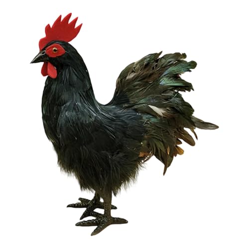 Fenteer 34cm Realistische Hahnfigur Schwarz, Gartenfigur Huhn Deko Fenteer 34cm Realistische Hahnfigur Schwarz, Gartenfigur Huhn Deko von Fenteer