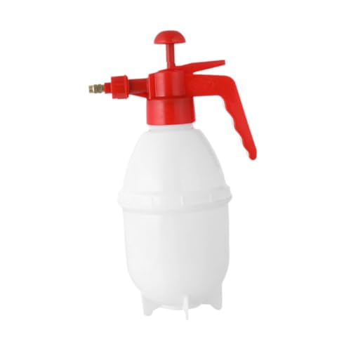 Fenteer Handpumpensprüher mit Messingdüse, verdickter -Griff, manuelle tragbare Druckwassersprühflasche zur Unkrautreinigung, Weiß 0.8 L von Fenteer