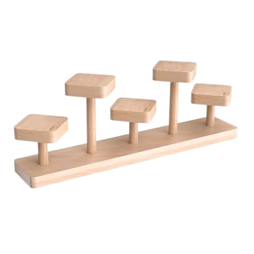 Fenteer Holz Display Riser Desktop Display Rack Praktische Dekorative Sammlerstücke Display Regal für Schmuck Figuren Spielzeug Kosmetik, D von Fenteer