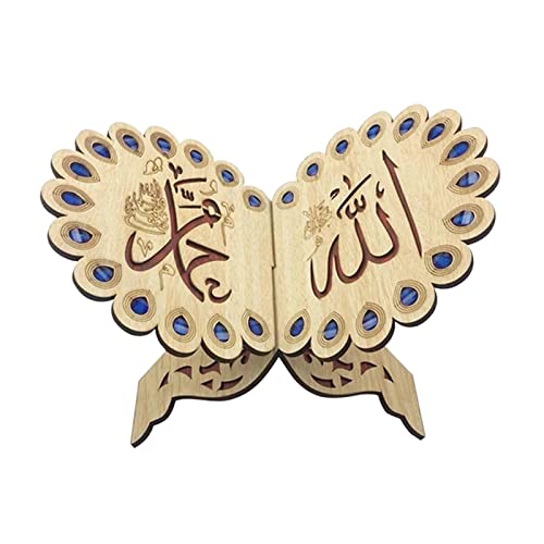 Fenteer Holz Koran Moslemischer Buchhalter Gebetbuch Bibel Eid Mubarak Gebetsbuchhalter Klappbares Bücherregal Holzhandbücher Muslimische von Fenteer