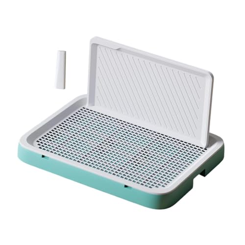 Fenteer Hundetöpfchen-Tablett, Toiletten-Töpfchen-Pad-Halter, Toilette, Bettpfanne, Toilette mit hoher, Haustier-Katzentoilette für den Haushalt, drinnen, GrÜn Fenteer Hundetöpfchen-Tablett, Toiletten-Töpfchen-Pad-Halter, Toilette, Bettpfanne, Toilette mit hoher, Haustier-Katzentoilette für den Haushalt, drinnen, GrÜn von Fenteer