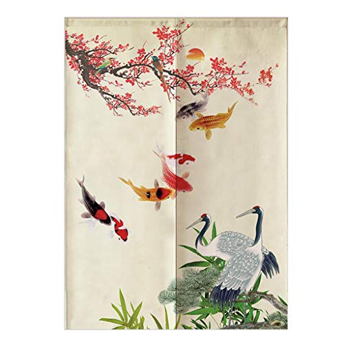 Fenteer Japanische Baumwolle Türvorhang Tür Vorhang Balkonvorhang Deko, Fische-85x150cm Fenteer Japanische Baumwolle Türvorhang Tür Vorhang Balkonvorhang Deko, Fische-85x150cm von Fenteer