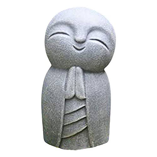 Fenteer Jizo Mönche Östliche Erleuchtung, Jizo-Statue, die Statue lächeln und beten, perfekte kleine Jizo-Buddha für Ihre Haus- oder Gartendekoration von Fenteer