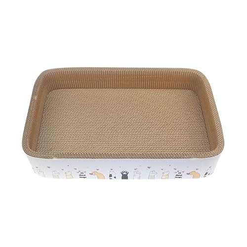 Fenteer Katzenkratzbaum-Lounge, rutschfest, zum Schlafen, Training, verschleißfest, auslaufsicher, für Haustiere, Geschenk für drinnen und für Kätzchen, 60x40x9cm Fenteer Katzenkratzbaum-Lounge, rutschfest, zum Schlafen, Training, verschleißfest, auslaufsicher, für Haustiere, Geschenk für drinnen und für Kätzchen, 60x40x9cm von Fenteer