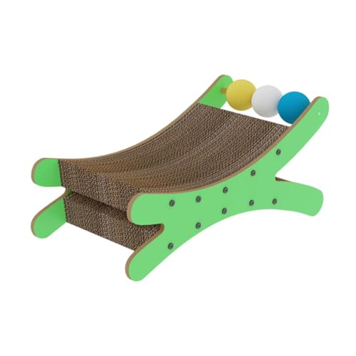 Fenteer Katzenkratzbrett, Katzencouch, modernes, stilvolles Haustiermöbel, süßes, erhöhtes Kratzenest, Kratzliege zum Spielen und Ausruhen, GrÜn Fenteer Katzenkratzbrett, Katzencouch, modernes, stilvolles Haustiermöbel, süßes, erhöhtes Kratzenest, Kratzliege zum Spielen und Ausruhen, GrÜn von Fenteer