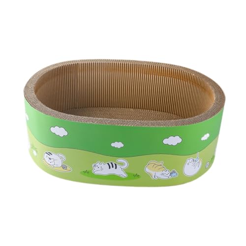 Fenteer Katzenkratzbrett, Loungebett, Nest, Stabiler Möbelschutz, Katzenkratzbrett, gewelltes Kratzpad für Kätzchen, M Fenteer Katzenkratzbrett, Loungebett, Nest, Stabiler Möbelschutz, Katzenkratzbrett, gewelltes Kratzpad für Kätzchen, M von Fenteer