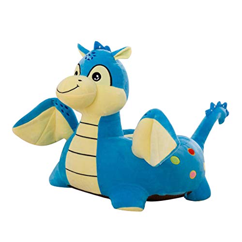 Fenteer Kinder Tiere Sitzsack Sitzsack Sitzkissen Sitzsäcke Bezug, Fliegender Drache (Blau) von Fenteer