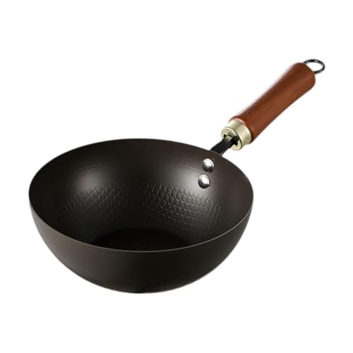 Fenteer Kleine Wok Pan Chinese Wok Gas Holzgriff Kochgeschirr Kochen Sturzbraten Pfanne Koch Wok für Restaurant Küche Camping Hotel, 26cm Fenteer Kleine Wok Pan Chinese Wok Gas Holzgriff Kochgeschirr Kochen Sturzbraten Pfanne Koch Wok für Restaurant Küche Camping Hotel, 26cm von Fenteer