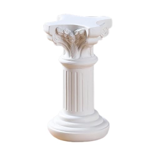 Fenteer Kleine römische Säulenstatue, Mini-griechische Säule, Geschenk-Requisite, Sockelständer, Figur, Kerzenhalter für Hof, Schreibtisch, Einweihungsparty, 8.2 cm X 8.2 cm X von Fenteer