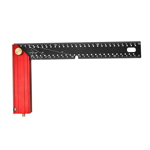 Fenteer Mehrwinkel-Messlineal, Zimmermannswinkel-Layout-Werkzeug, Aluminiumlegierung, Markierungslineal für Heimwerkerprojekte von Fenteer