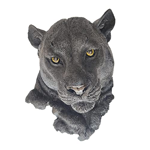 Moderne Tier-Statue, an der montierte Sammlerstücke, Harz-hängende Wildtier-Skulptur für Bar-Restaurant-Schrank-Ornamente, Schwarzer Panther von Fenteer