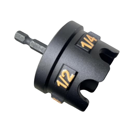 Fenteer Nut Zipper Bohraufsatz Kompakter Sechskantschaft-Steckschlüssel für 1/4", 3/8" und 1/2" Gewindestangen von Fenteer